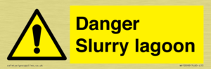 Danger Slurry lagoon